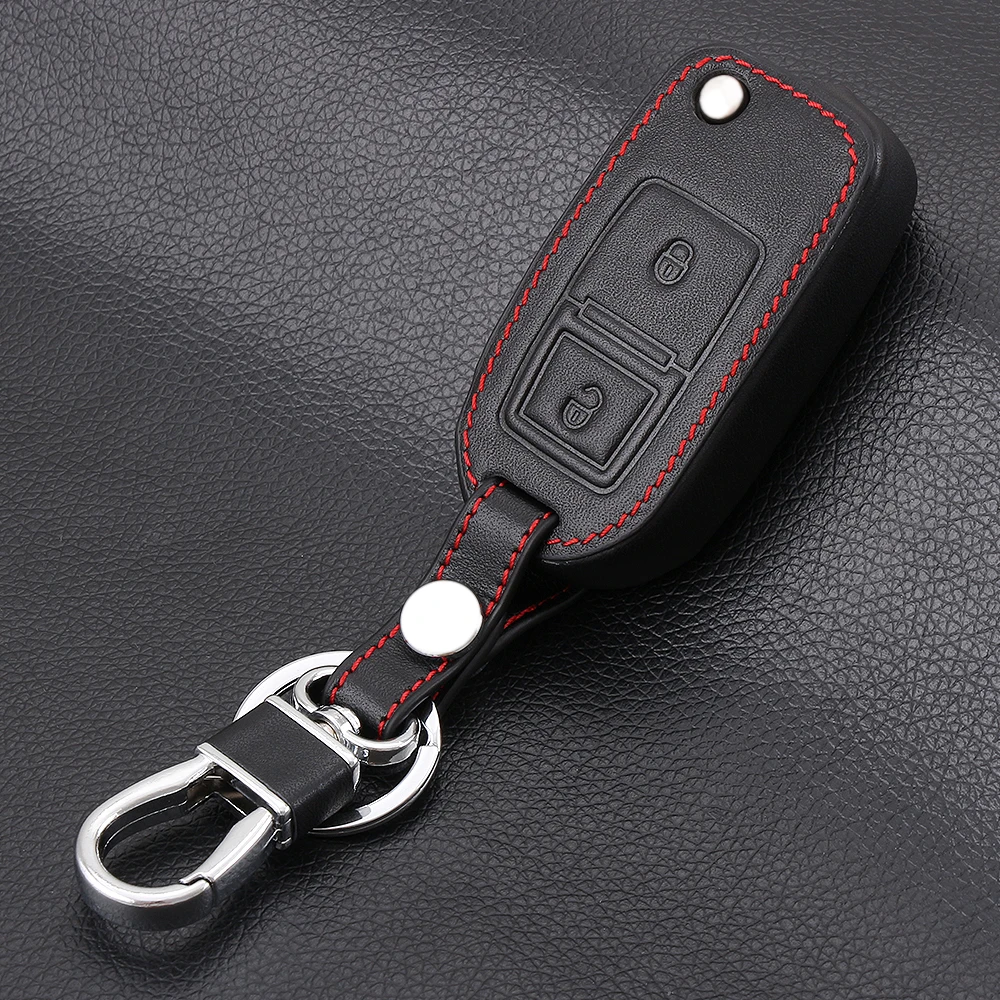 

Leather 2 Button Car Flip Key Cover Case For VW Passat Polo Golf Seat Touran Bora Jetta Cady Touran Sharan Transporter