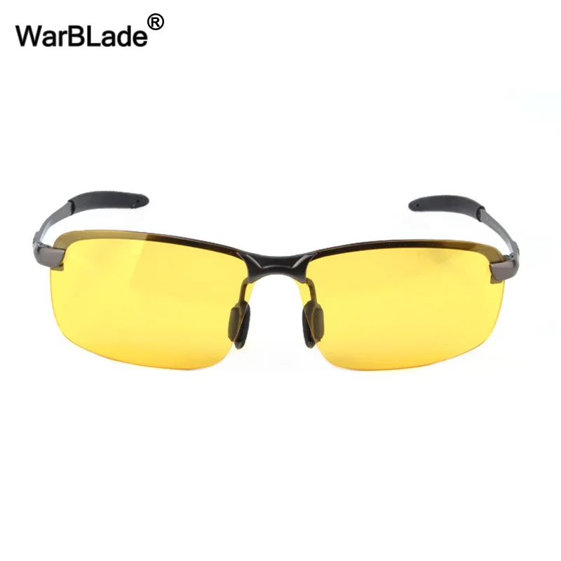 WarBLade New Men's Polarized Driving Sunglasses Yellow Lense Night Vision  Driving Glasses Polaroid Goggles Reduce Glare For Men