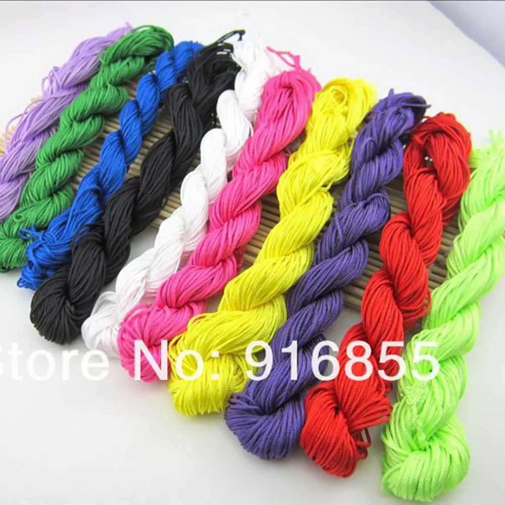 

40M 2Bundle 1.5mm Knot String Knit Cords Ropes Line Wire Waxed String Thread Handmade Necklace DIY Bracelet Jewelry Findings