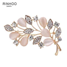 Rinhoo Кристалл Стразы цветок брошь для женщин Свадебные вечерние аксессуары для одежды