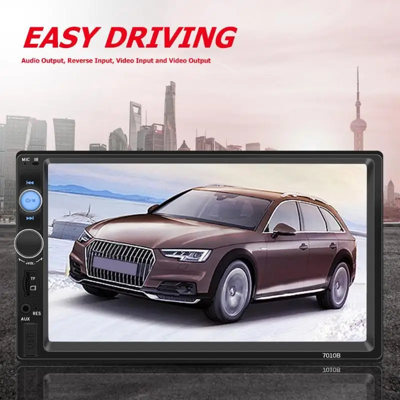 T7010B estéreo de coche de plástico electrónica Bluetooth USB FM Radio unidad principal Digital Med