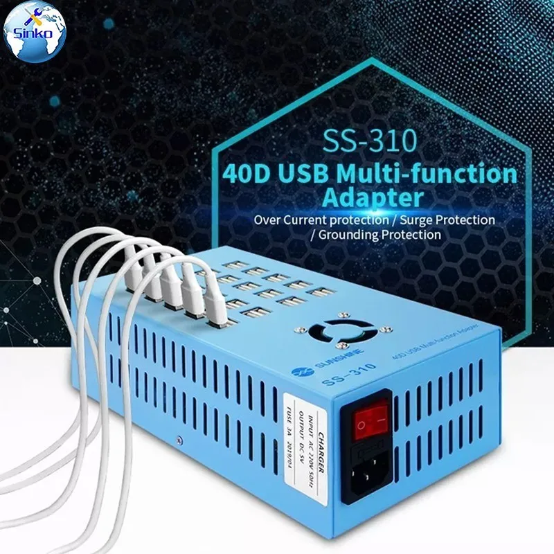 

SUNSHINE SS-310 Intelligent USB 40 Port USB Charging Universal High Power Multifunctional Arrangement And Interpolation