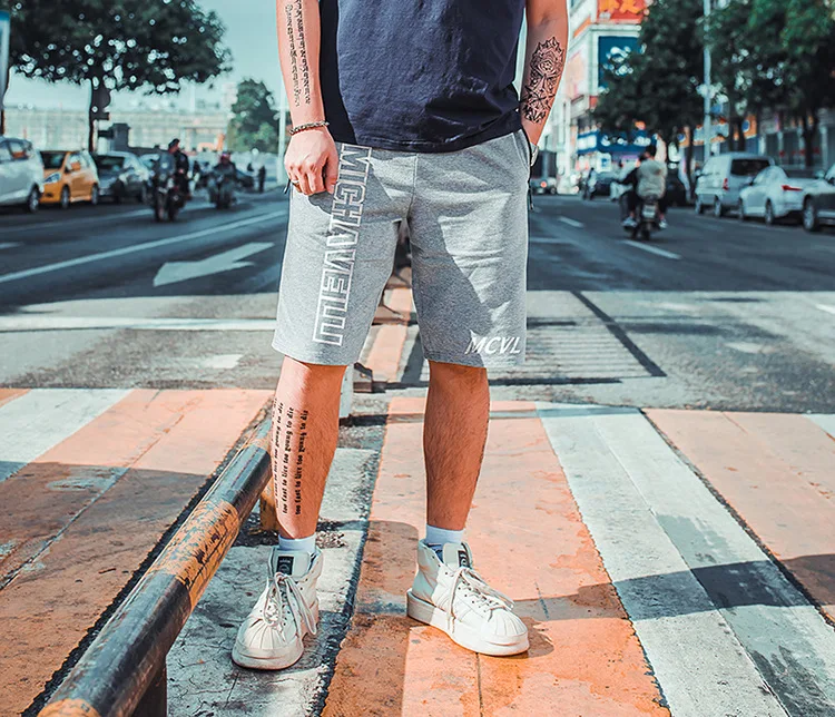 HMILY для мужчин новый хлопок шорты для женщин мужчин's короткие свободные брюки свободные Jogger мужчин s бренд тренировки Короткие