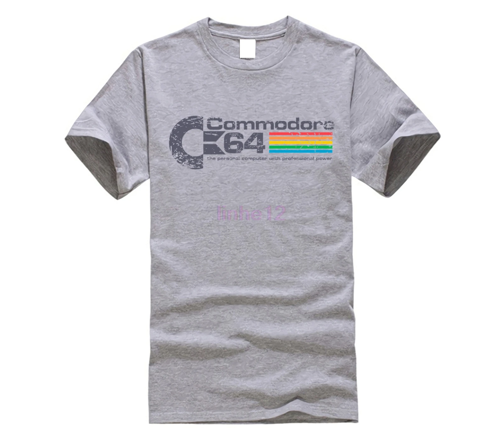 

T-shirt Commodore C64 Amiga Gamer Nerd Geek Retro Vintage Logo Distressed