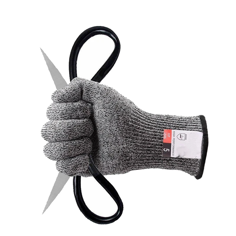 

1Pair Anti-cut Gloves Working Safety Glove Men Cut Resistant Butcher Kitcher Gloves Gray Hot Sale