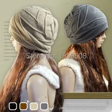 Новинка года Зима Для мужчин шапочка Для женщин мешковатые hat Вязание негабаритных шапочки Шапки Для мужчин S трикотажные тюбетейке Для женщин S вязать шапки