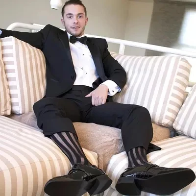 

New Arrivals Sheath Men's socks Black Stripes Covering Yarns Sexy Underwear Mantyhose Tights Body socking Men socks