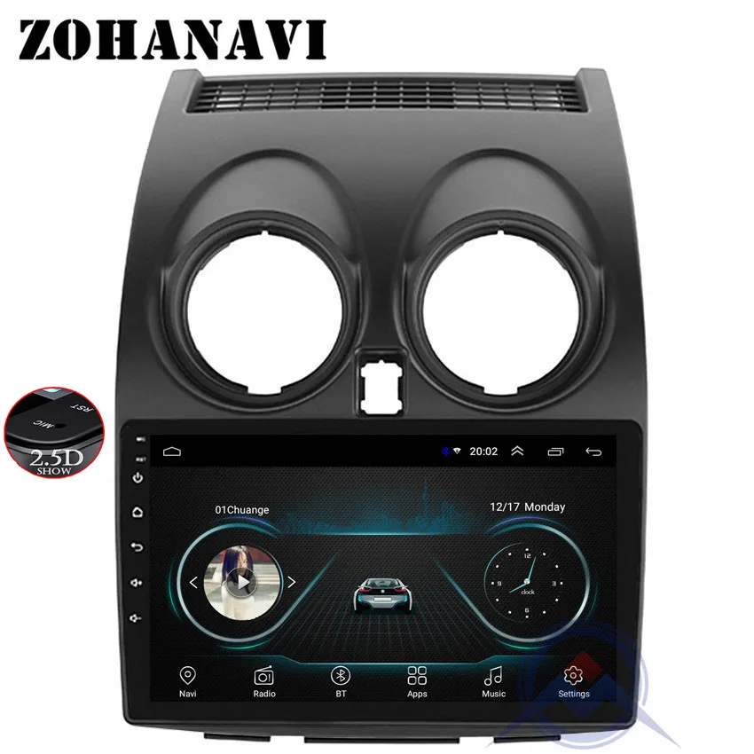 

9" 2.5D Android 8.1 Car DVD Multimedia Player GPS for Nissan Qashqai 2008 2009 2010 2011 2012 audio radio stereo navigation