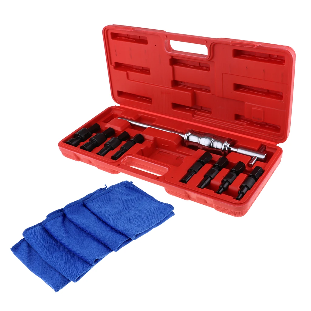 

Bike Blind Inner Bearing Puller Hole Remover Extractor Kit Slide Hammer with Bicycle Clean Towel Cloth Fixed Gear
