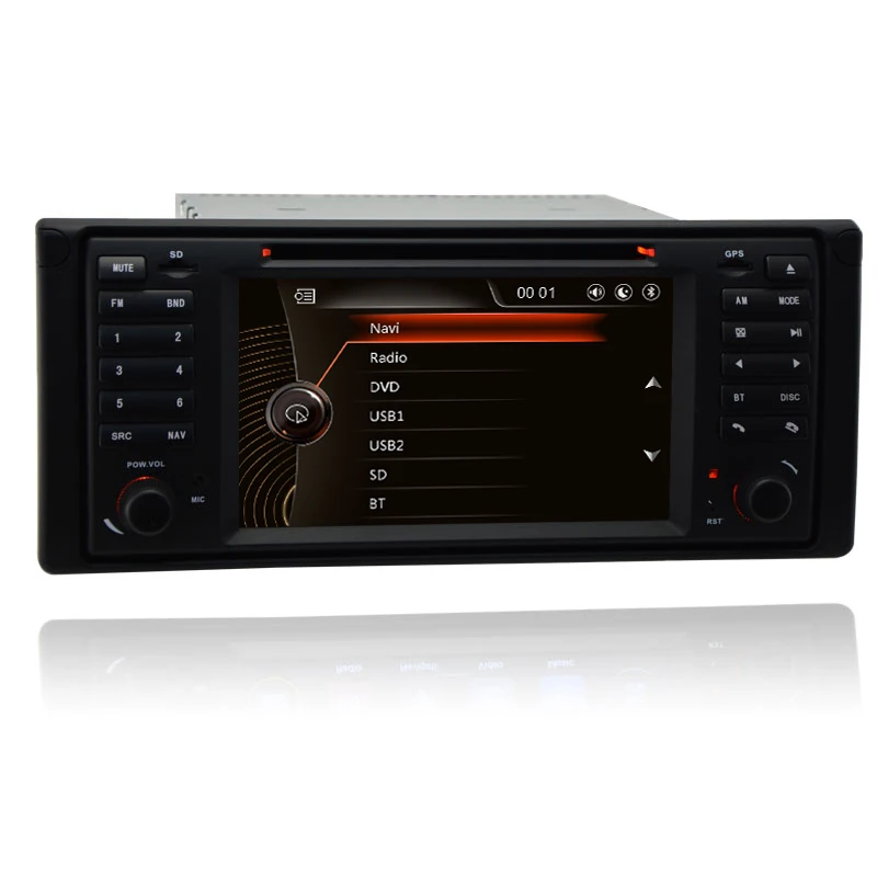 Автомагнитола с сенсорным экраном и GPS навигацией для BMW E39 520i 530i M5 Old 5 Series