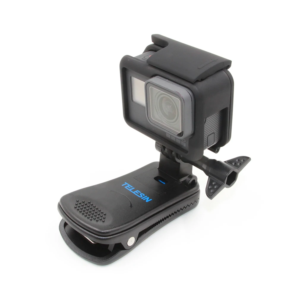 TELESIN-Quik-Release-360-Rotary-Backpack-Clip-Clamp-Rec-mounts-Fast-Hat-Clip-Mount-for