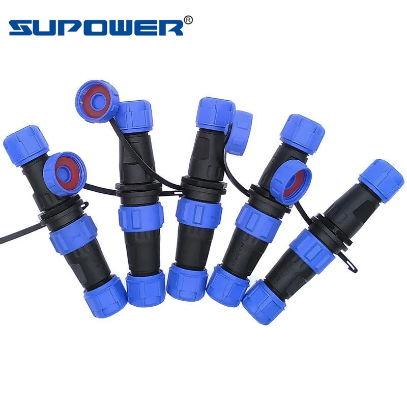 

Waterproof Aviation Connector IP68 SP13 Docking Type 2 Pin 3pin 4pin 5pin 6pin 7pin 9 Pins cable connectors Plug and socket