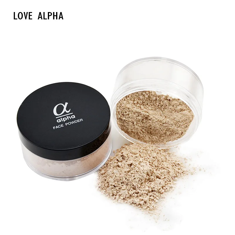 LOVE ALPHA Brand Makeup Powder 9 Colors Loose Face Powder Face Makeup Waterproof Skin Finish