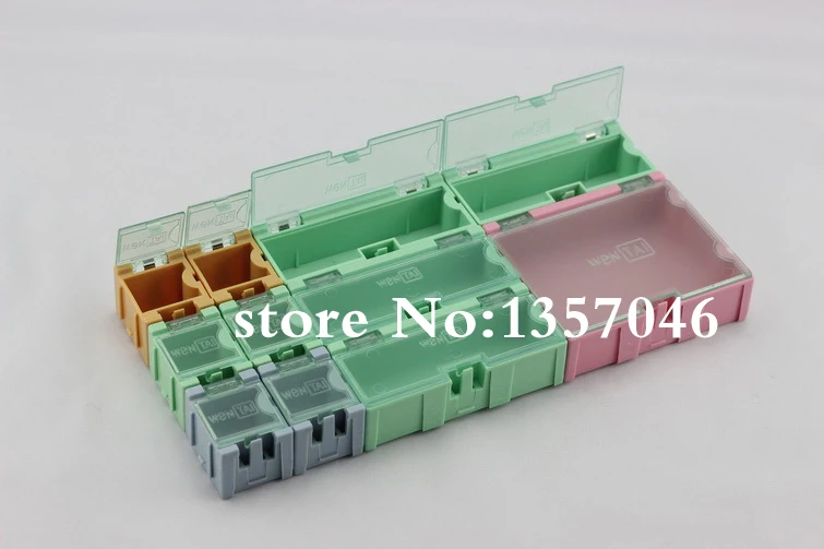 11 шт./лот коробка для хранения комплектующих IC коробки КОМПОНЕНТОВ SMT SMD Wentai box Kit|smd