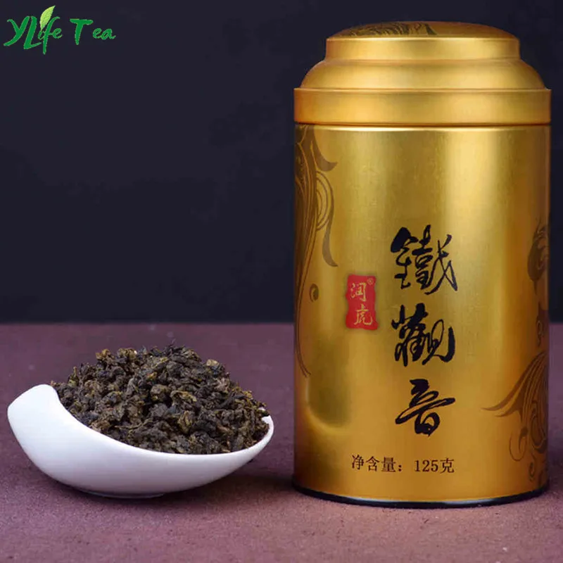 

Anxi Tiekuanyin Oolong Tea 2016 New 125g/1 Can Chinese Tea Health Care China Green Tea Tieguanyn Green Natural Food Gift for Dad
