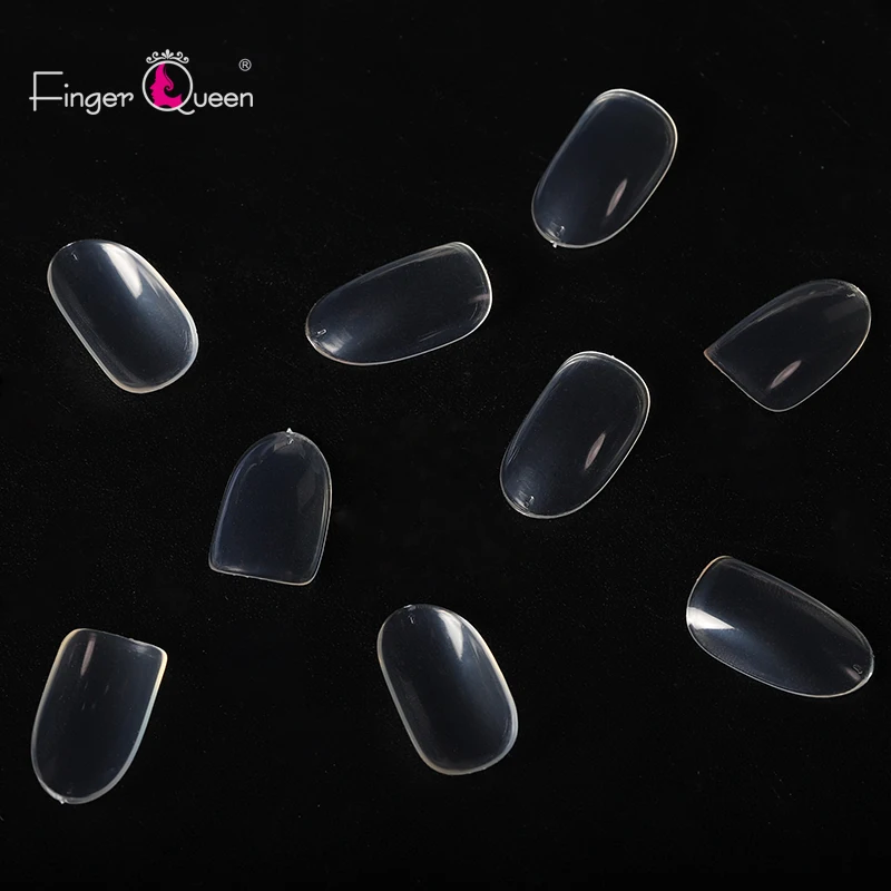 

Fingerqueen High tenacity Natural color and transparent 11 Size Nail Tips Suitable for the bride Excellent ABS material FQ203