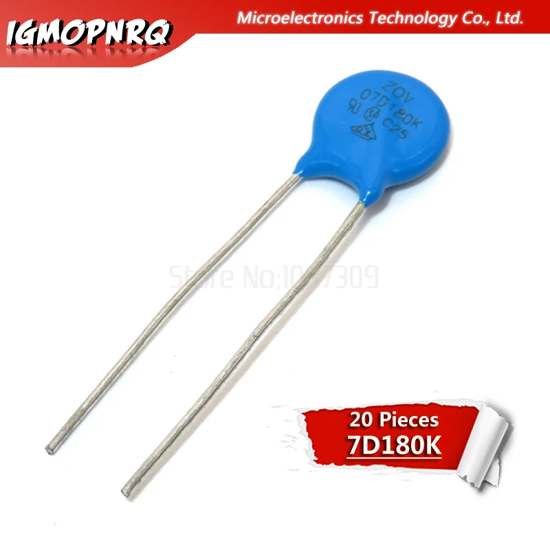 20PCS Varistor Resistor 5MM TMP1105 (Size