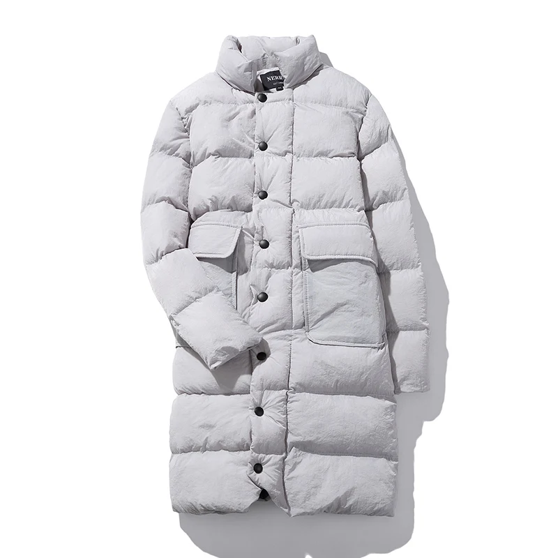 2016 winter Men s casual fashion high quality jacket thick Parkas Trench coat Men s winter