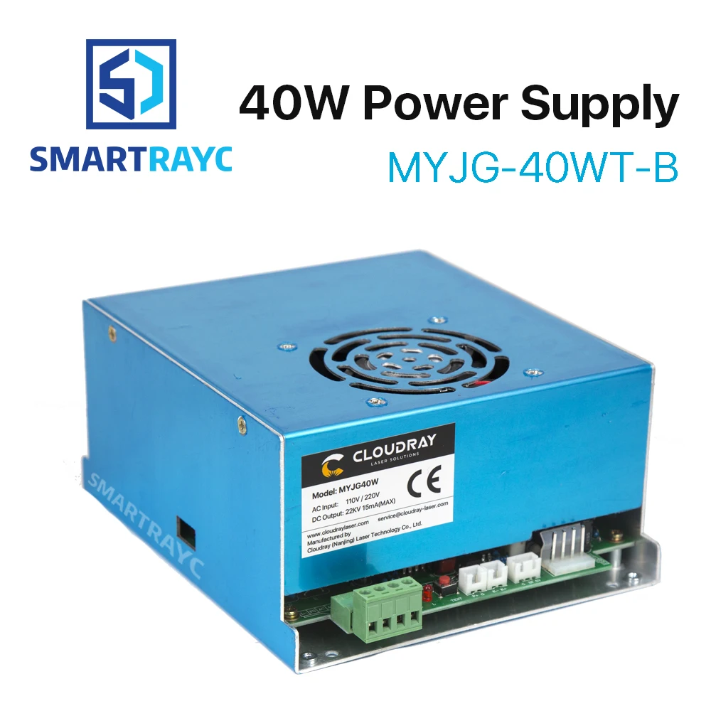 

Ultrarayc CO2 Laser Power Supply 40W 110V/220V for Laser Tube Engraving Cutting Machine MYJG 40WT Model B