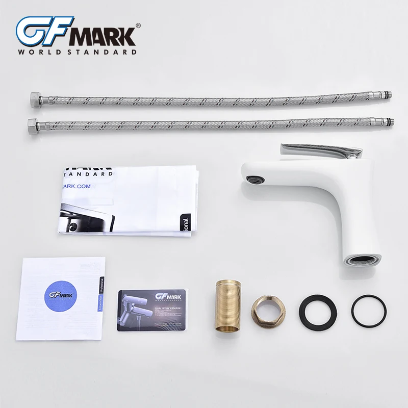 GFmark смесительный кран белый матовый черный хром краны настенное крепление