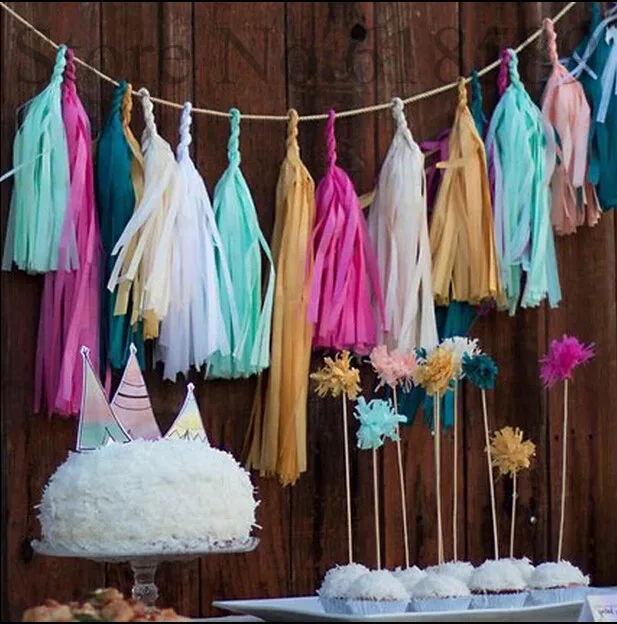 50pcs10packs event party supplies birthday 14inch 35cm tissue paper party paper tassel - Cheap Party Decorations 50pcs10packs event party supplies birthday 14inch 35cm tissue paper party paper tassel - Cheap Party Decorations
