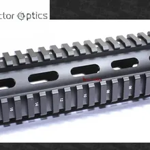 Векторная оптика средней длины из 2 частей винтовка пистолет рука охранника Пикатинни Quad рельсовая система крепления 8,5 ''подходит м бесплатно 16x резиновые чехлы