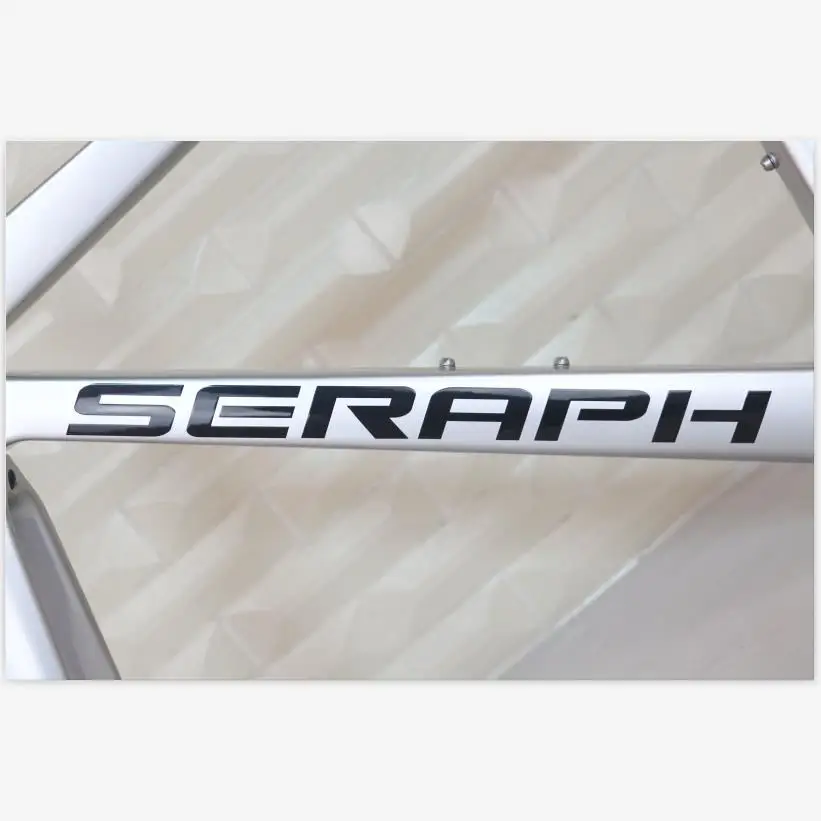 Cheap 2019 seraph  full carbon t1000 road bicycle frame fm686 silver color weave ud matte/glossy/accept customized design 9