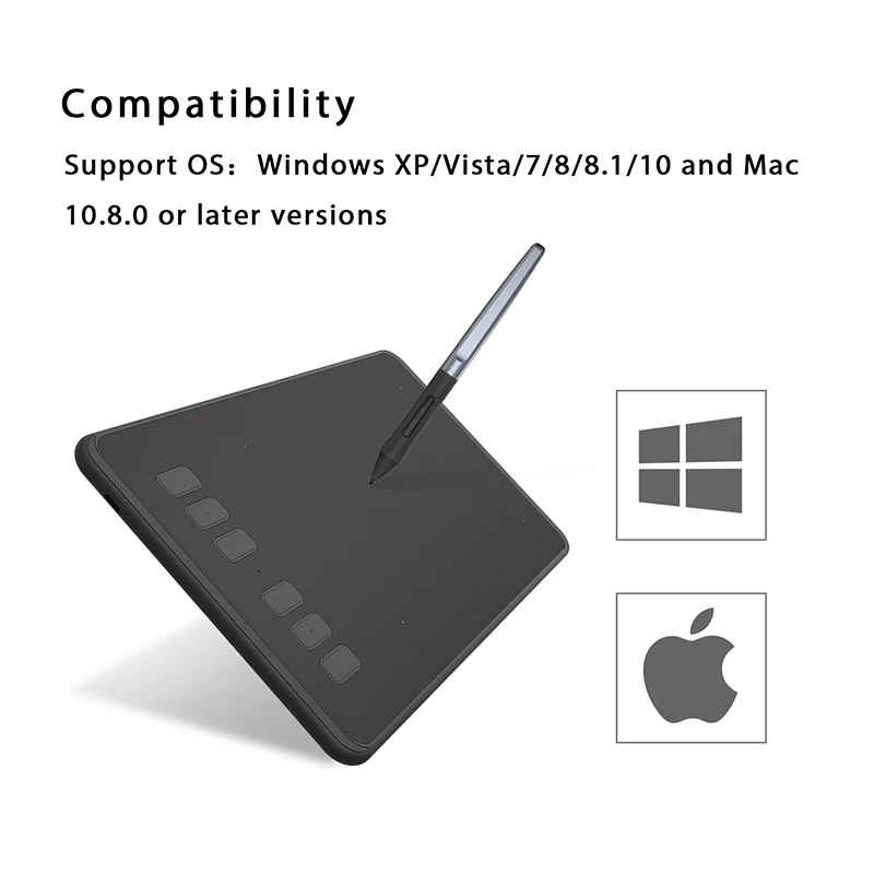 de Desenho Gráfico Tablet 6 Teclas de