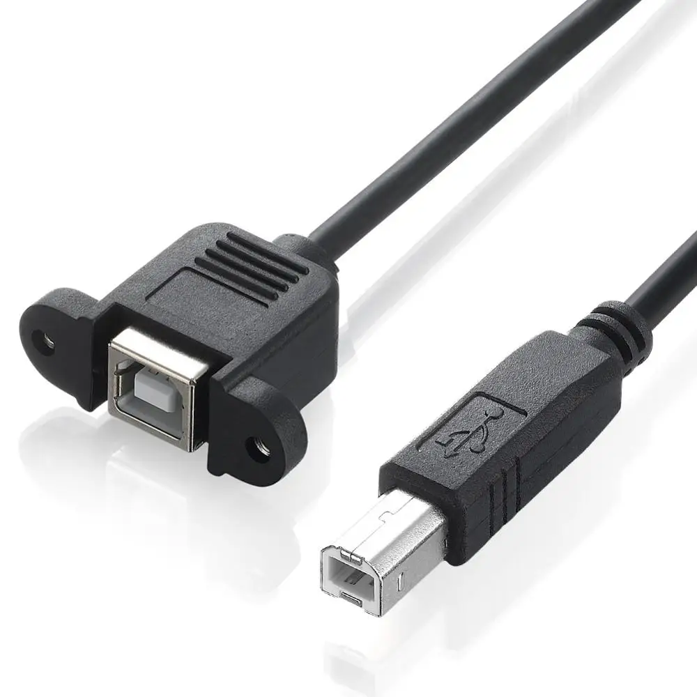 Lballist USB 2 0 Удлинительный кабель для принтера типа B папа Тип мама с отверстием винт