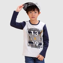 Cotton Long Sleeve Children T-Shirt 2016 Fashion Summer Cartoon Boy Tops Brand Children’s Clothing For Cotton Children T-Shirt