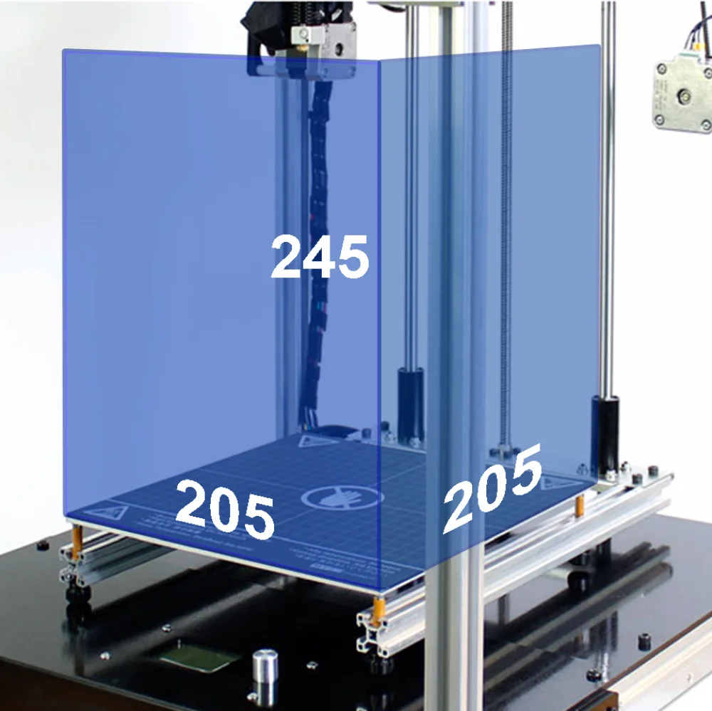 3D принтер 205*205*245 мм Размер поперечная структура полностью металлическая структура Высокая точность мягкая Запатентованная Магнитная Наклейка Ultimaker2 UM2
