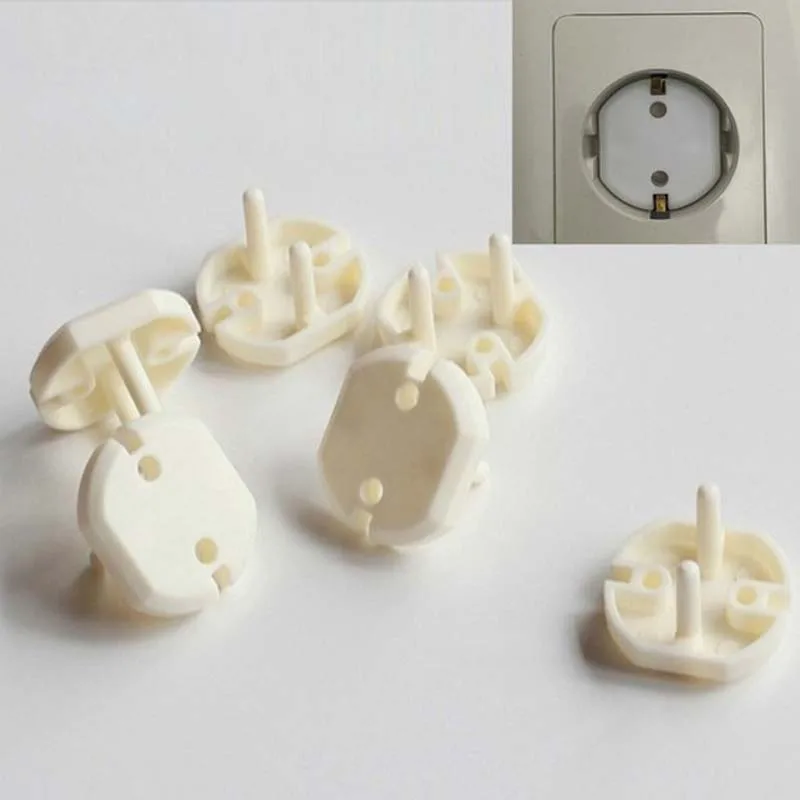 

10pcs Baby Child Safety Guard Electric Shock Proof Plugs Protector Rotate Cover EU Stand Power Socket Cover Electrical Outlet
