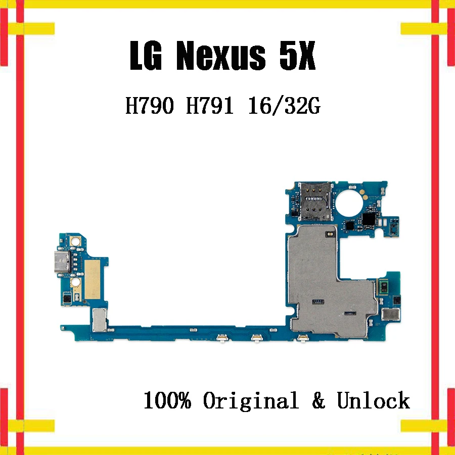 

Motherboard For LG Nexus 5X H790 H791 16/32G Unlocked Mainboard Android IMEI with chips Logic Board