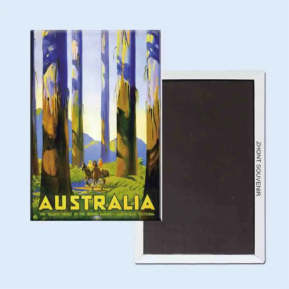 

Australia The Tallest Trees in the British Empire Percy Trompf 24057 Retro nostalgia fridge magnets