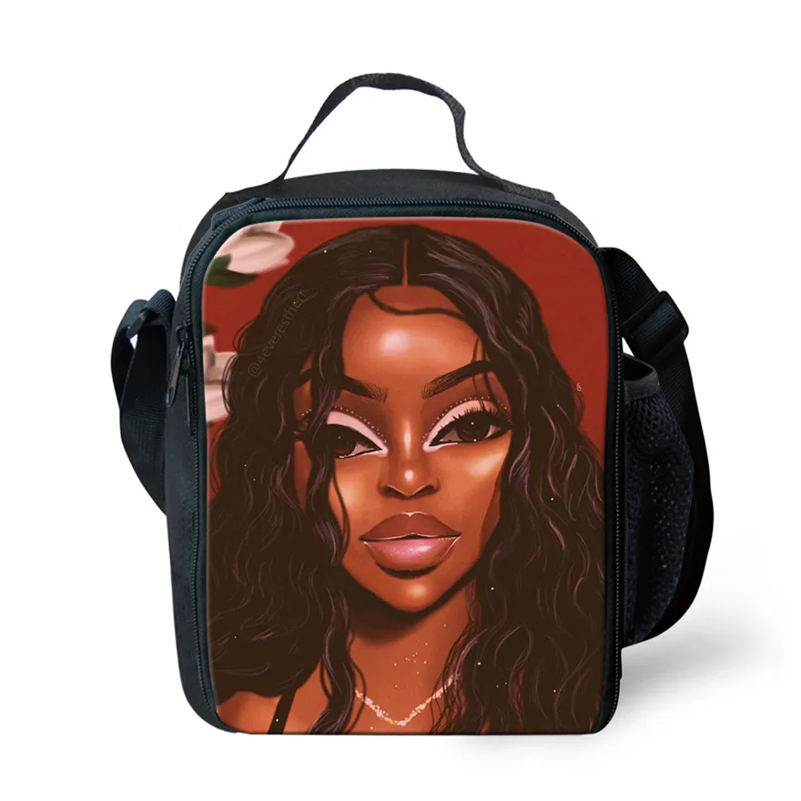 YQ3716G FORUDESIGNS/школьные сумки для детей черный искусства АФРИКАНСКАЯ ДЕВУШКА печать на плечо сумка-мешок для детей 3 шт./компл. школьные сумки для книг ранец New - Цвет: YQ3716G