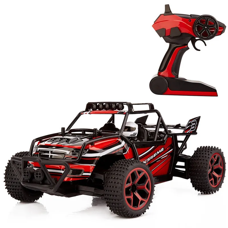 

2017 New GS04B 2.4G 20KM/H High Speed Fast Race Cars Remote Control Electric Off Road Truck 1:18 4WD RC Car For Kids Toy Gift