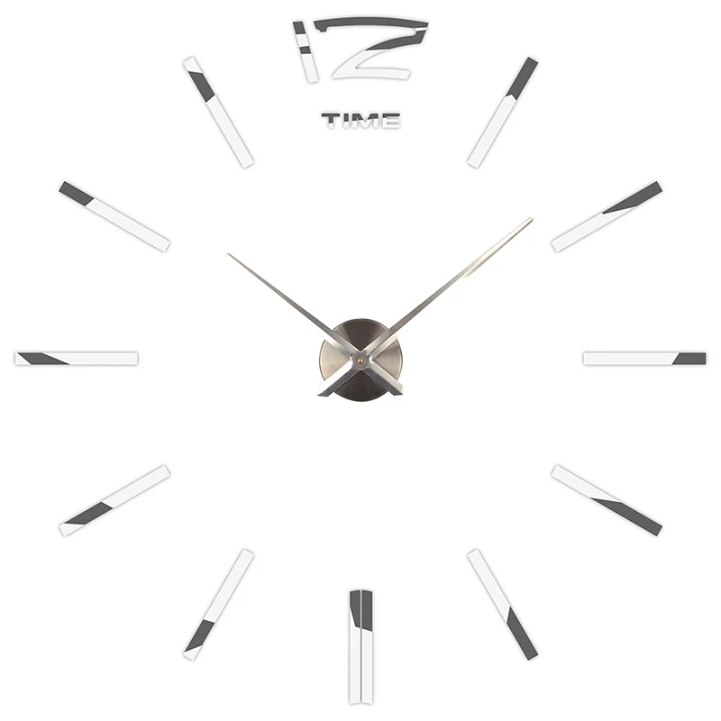

Antique Style Clocks Wall Clock Watch Three-dimensional Mirrored Stickers Living Room Quartz Needle
