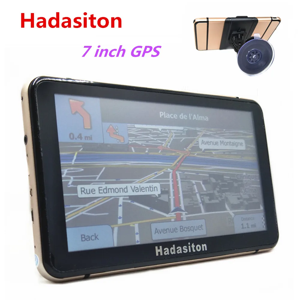 7/" Truck Car GPS Navigation Bluetooth AV-IN 8GB SAT NAV+Wireless//Wire LED Camera
