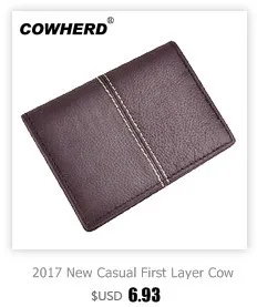 High Quality First Layer Of Cowhide Genuine ID Card Holder Men Credit Card Case Leather Business Card Wallets,JG3169