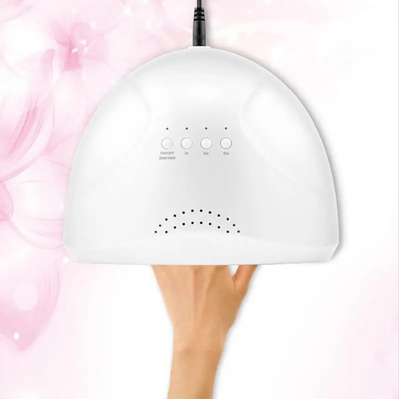 

1 PC 48W UV Gel Nail Dryer LED Nail Light Gel Polish Cure Nail Dryers Lamp Smart Phototherapy Machine Random Color