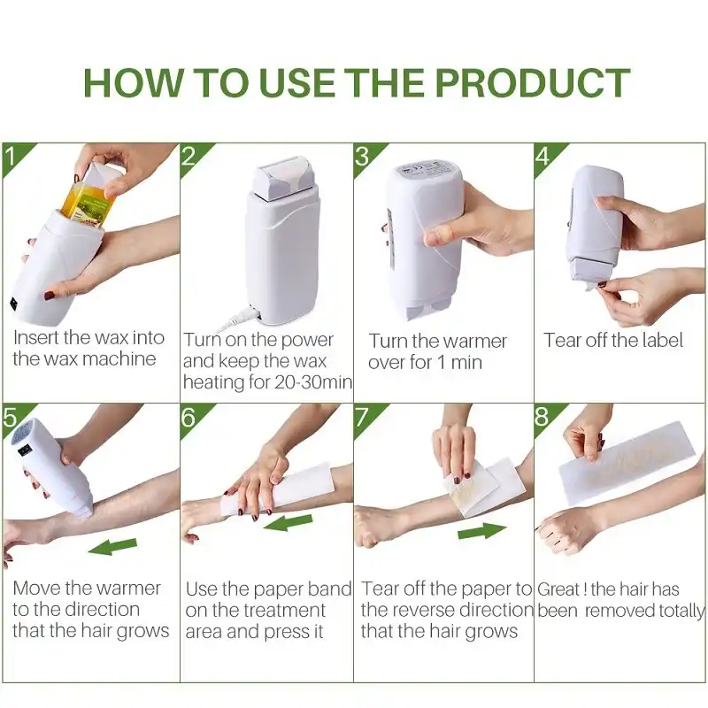 2pcs X 100ml Depilatory Wax Cartridge For Refillable Roll On Wax