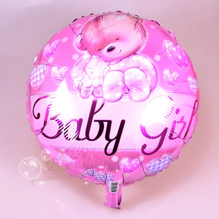 New arrival 1pc pink baby girl balloon for new born 1st birthday party