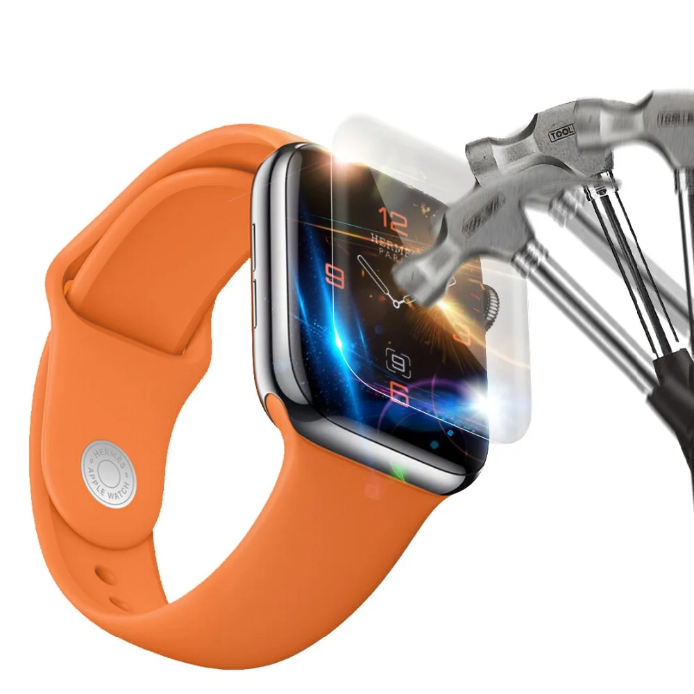 5 шт. Взрывозащищенная пленка для Apple Watch серии 4 44 мм Защитная экрана умных