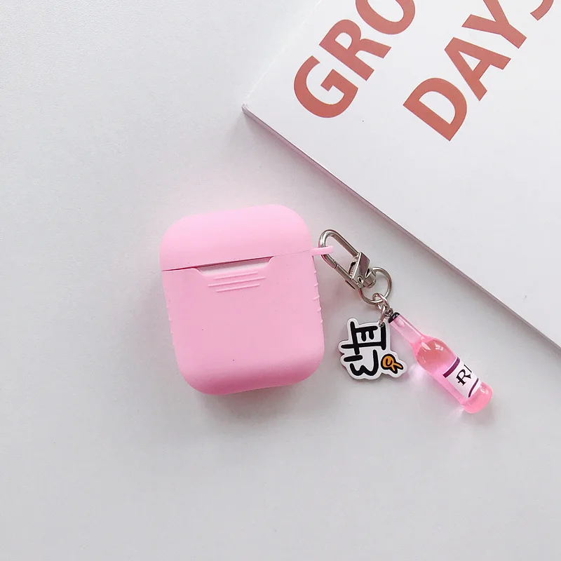 Cartoon Wireless Bluetooth Earphone Case For Apple AirPods Cute Silicone Charging Headphones Cases for Airpods Protective Cover