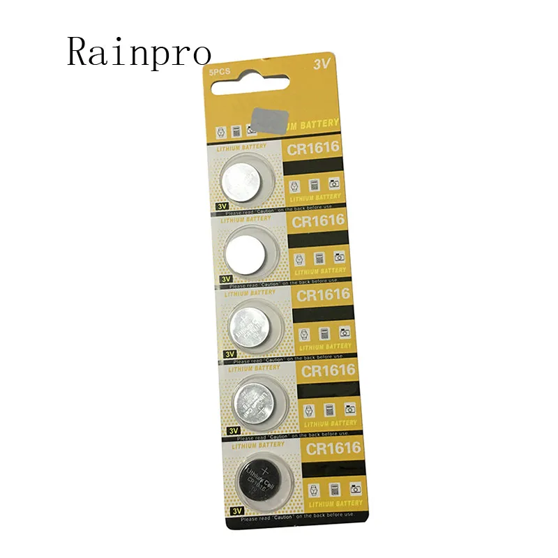 5PCS/LOT CR1616 button battery 3V lithium battery Car key remote