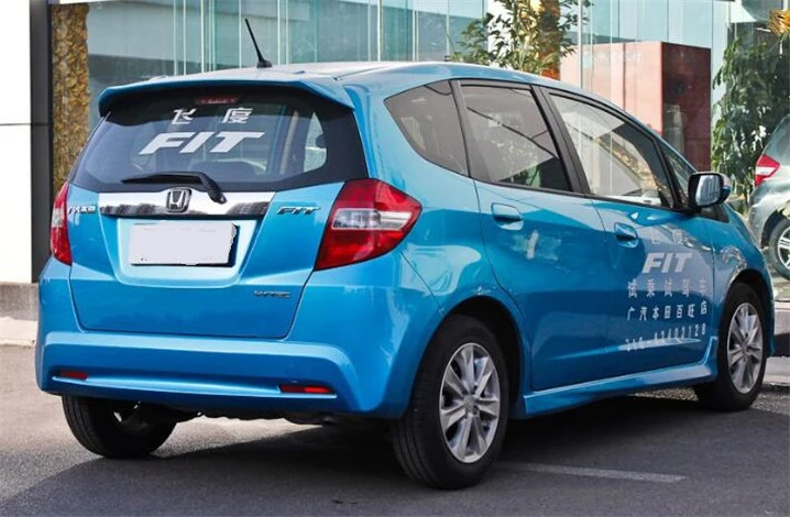 Для Honda Jazz Fit спойлер высокое качество абс материал заднее крыло праймер цвет задний спойлер для Honda Fit спойлер 2008-2013