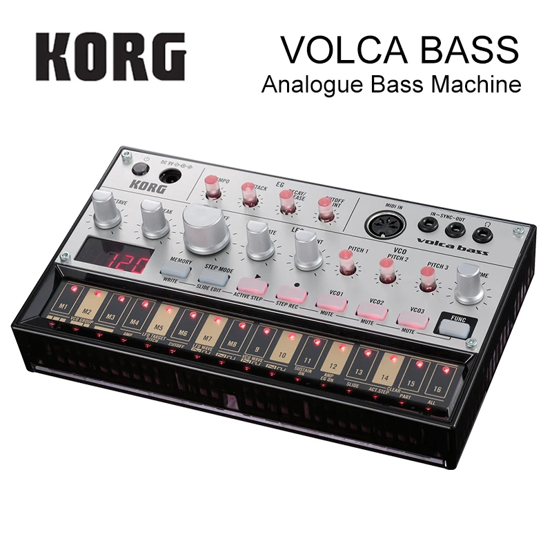 Korg Volca басовый аналоговый бас-аппарат, эрекционный секвенсор для конечных басовых линий