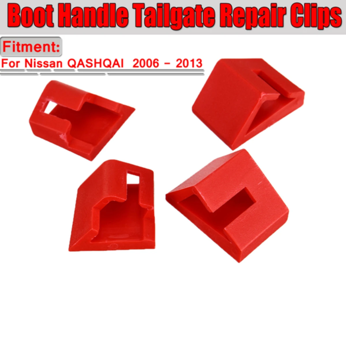 

4PCS Car Rear Boot Handle Tailgate Repair Clips New For Nissan QASHQAI 2006-2013 Auto Fastener & Clip Repair Clips Trim