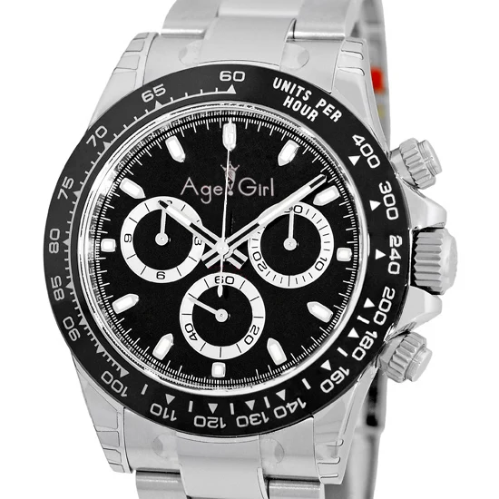 

Top Luxury Brand New 40mm Black Ceramic Bezel Mens Watch Automatic Mechanical Gents Daytona Style Watches AAA+ Quality White