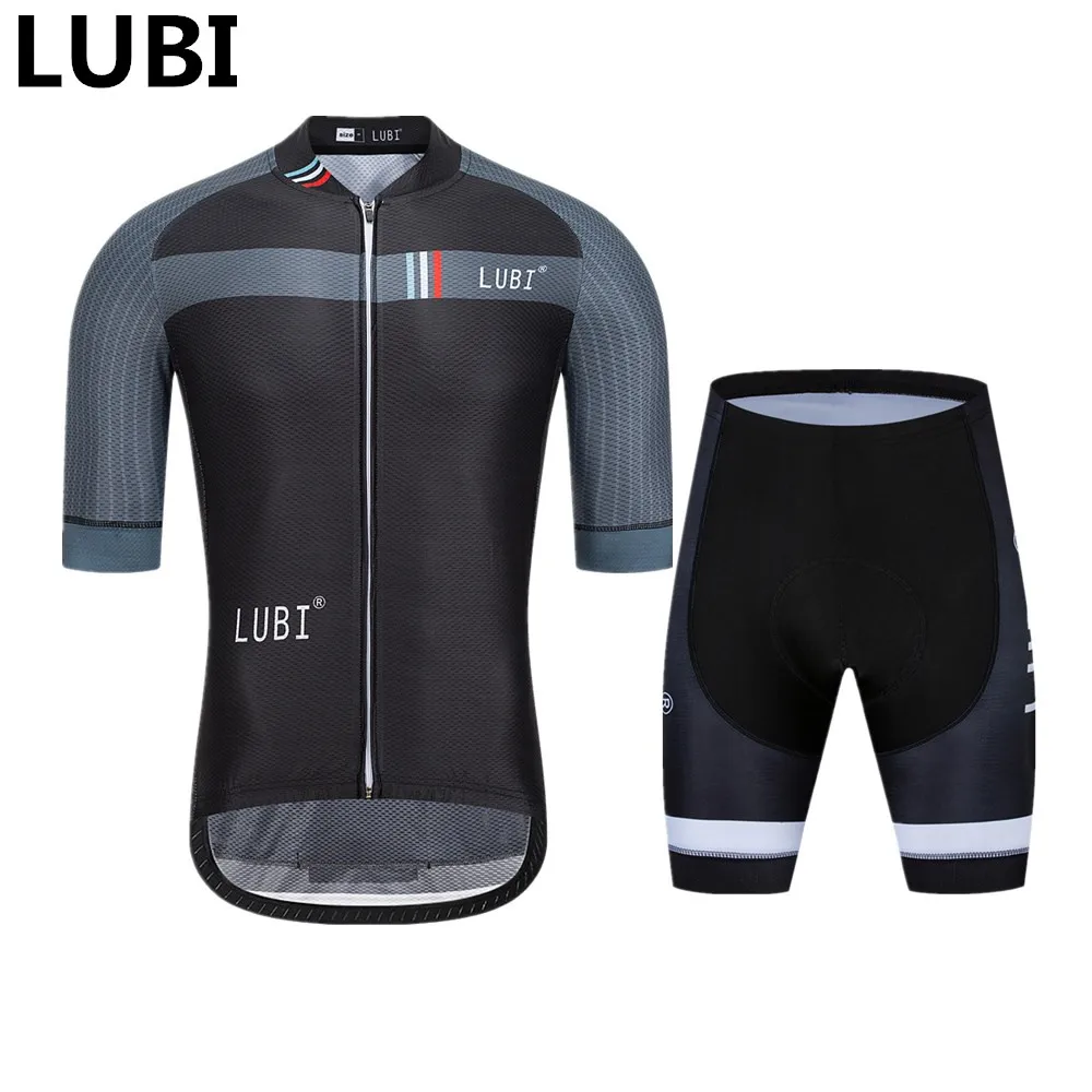 LUBI 2019 الرجال برو الدراجات جيرسي مجموعة ارتداء الاسفنج عالي الكثافة سادة تنفس MTB الجوارب الملابس مجموعات الدراجة الطريق الملابس دعوى